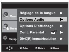 SAMSUNG DVD-P370 - Configuration des options audio - 1