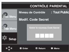 SAMSUNG DVD-P370 - Changement du mot de passe - 5