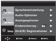 SAMSUNG DVD-P370 - Setup-MENU verwenden - 1