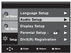 SAMSUNG DVD-P370 - Setting Up the Audio Options - 1