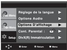 SAMSUNG DVD-P370 - Configuration des options d'affichage - 1