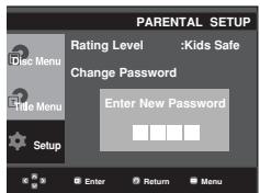 SAMSUNG DVD-P370 - Changing the Password - 5