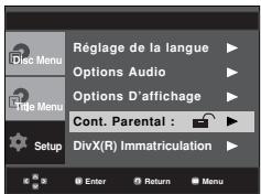 SAMSUNG DVD-P370 - Configuration du niveau d'évaluation - 2