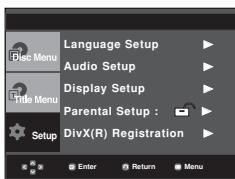 SAMSUNG DVD-P370 - Using the Setup Menu - 1