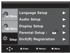 SAMSUNG DVD-P370 - Setting Up the Rating Level - 1