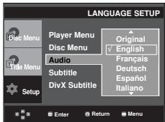SAMSUNG DVD-P370 - Using the Audio Language - 1