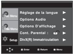 SAMSUNG DVD-P370 - Configuration du niveau d'évaluation - 1