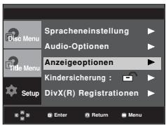 SAMSUNG DVD-P370 - Anzeigeoptionen einstellen - 1