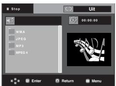 SAMSUNG DVD-P370 - Menu Clips voor MP3/WMA/JPEG/MPEG4/CD Audio - 1