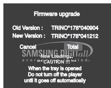 SAMSUNG DVD-P370 - Aktualisierung durchführten - 2