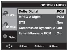 SAMSUNG DVD-P370 - Configuration des options audio - 2