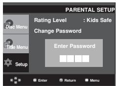 SAMSUNG DVD-P370 - Setting Up the Rating Level - 4