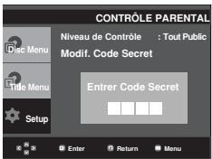 SAMSUNG DVD-P370 - Configuration du niveau d'évaluation - 4