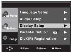 SAMSUNG DVD-P370 - Setting Up the Display Options - 1