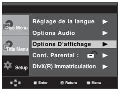 SAMSUNG DVD-P375 - Configuration des options d'affichage - 1