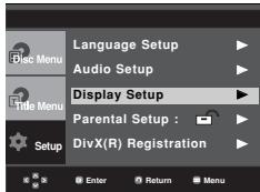 SAMSUNG DVD-P375 - Setting Up the Display Options - 1