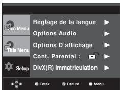 SAMSUNG DVD-P375 - Configuration du niveau d'évaluation - 1