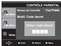 SAMSUNG DVD-P375 - Changement du mot de passe - 4