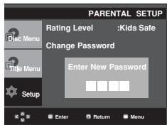 SAMSUNG DVD-P375 - Changing the Password - 5