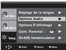 SAMSUNG DVD-P375 - Configuration des options audio - 1
