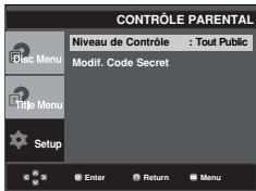 SAMSUNG DVD-P375 - Configuration du niveau d'évaluation - 3