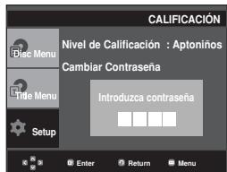 SAMSUNG DVD-P375 - Configuración del niveau de clasificacion - 4