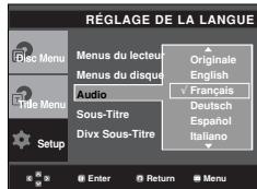 SAMSUNG DVD-P375 - Utilisation de la langue audio - 1
