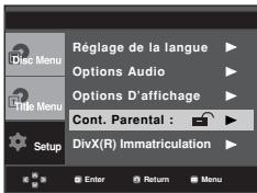 SAMSUNG DVD-P375 - Configuration du niveau d'évaluation - 2