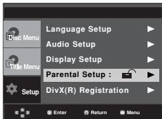 SAMSUNG DVD-P375 - Setting Up the Rating Level - 2