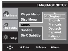 SAMSUNG DVD-P375 - Using the Audio Language - 1