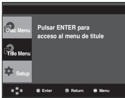 SAMSUNG DVD-P375 - Uso del menu de titulos (DVD) - 1
