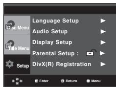 SAMSUNG DVD-P375 - Using the Setup Menu - 1