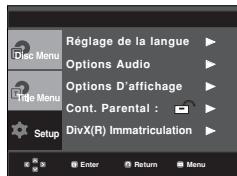 SAMSUNG DVD-P375 - Utilisation du menu de configuration - 1