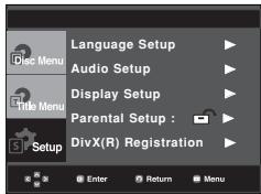 SAMSUNG DVD-P380 - Using the Setup Menu - 1