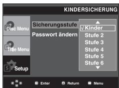 SAMSUNG DVD-P380 - Alterseinstufung einstellen - 5