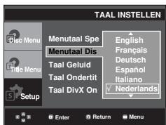 SAMSUNG DVD-P380 - De taal van het Disc Menu (diskmenu) instellen - 1