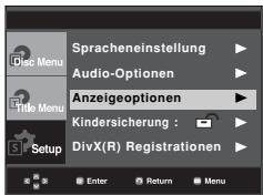 SAMSUNG DVD-P380 - Anzeigeoptionen einstellen - 1