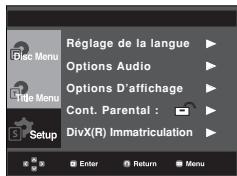 SAMSUNG DVD-P380 - Configuration du niveau d'évaluation - 1