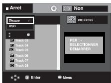 SAMSUNG DVD-P380 - Sélection du menu DISC (DISQUE) - 1