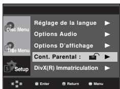 SAMSUNG DVD-P380 - Configuration du niveau d'évaluation - 2