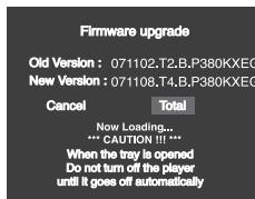 SAMSUNG DVD-P380 - Aktualisierung durchführten - 2