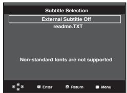SAMSUNG DVD-P380 - Using the SUBTITLE button (DVD/MPEG4) - 2