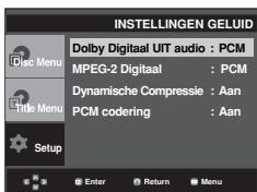 SAMSUNG DVD-P380 - De geluidopties instellen - 2
