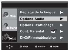 SAMSUNG DVD-P380 - Configuration des options audio - 1