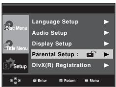 SAMSUNG DVD-P380 - Changing the Password - 2