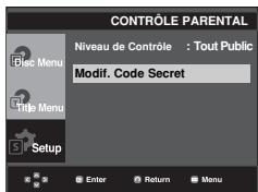SAMSUNG DVD-P380 - Changement du mot de passer - 3