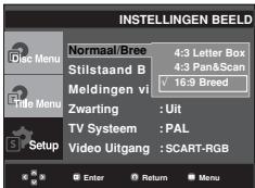 SAMSUNG DVD-P380 - De beeldopties instellen - 2