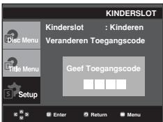 SAMSUNG DVD-P380 - De toegangscode wijzigen - 4