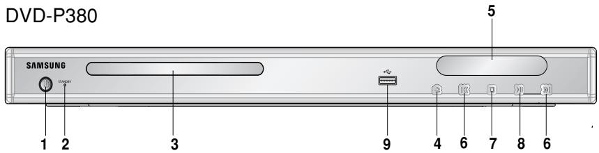 SAMSUNG DVD-P380 - Front Panel Controls - 1
