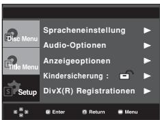 SAMSUNG DVD-P380 - Setup-MENU verwenden - 1